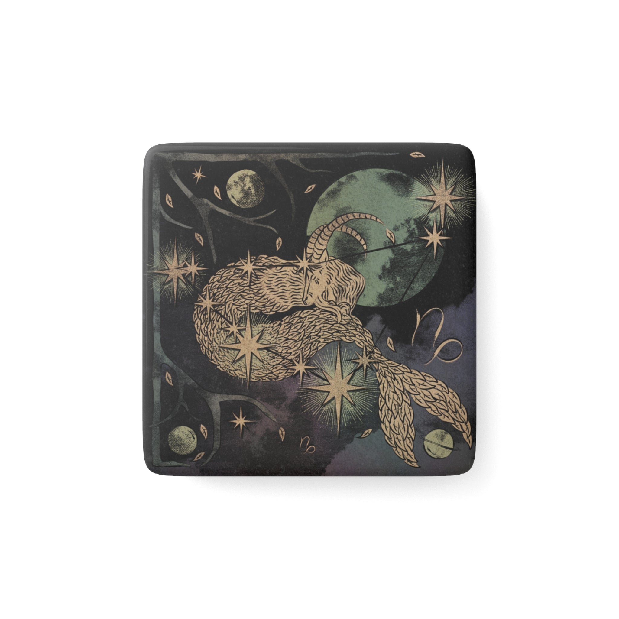 Celestial Capricorn Magnet, Zodiac Decor, Astrology